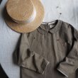 画像2: round collar blouse/brown (2)