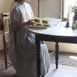 画像2: 花と穀物　レースアップ装飾のワンピース (2)