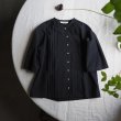 画像7: Tuck halfsleeve shirt / black (7)
