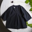 画像8: Tuck halfsleeve shirt / black (8)